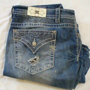 MISS ME Brand  Jeans   Size 36  Mid Rise Easy Crop   NWOT